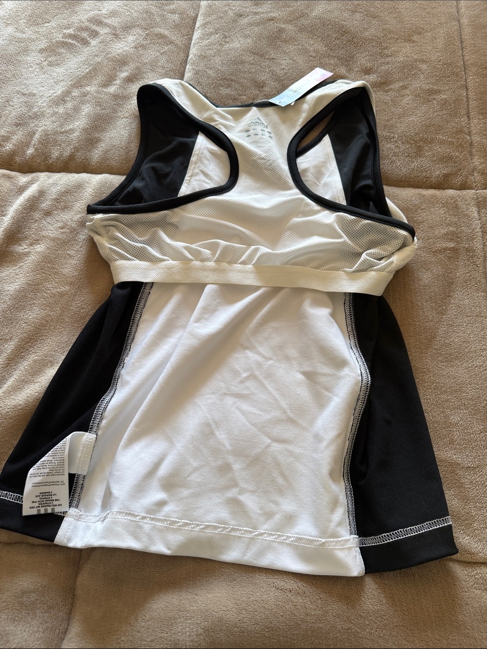 adidas Black and White Tennessee Racerback Tank - Picture 8 of 12
